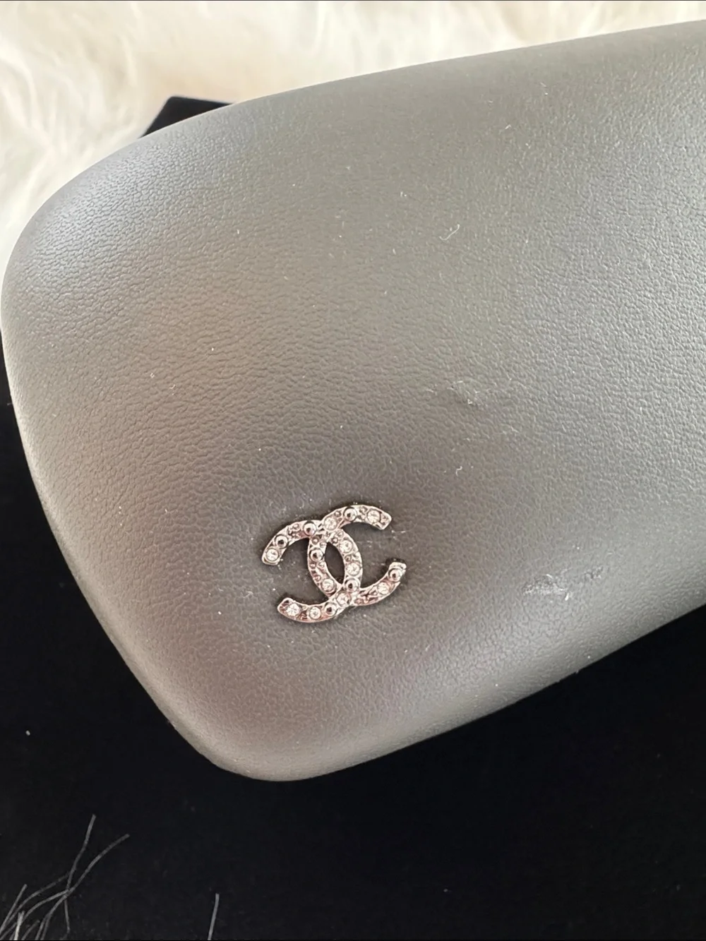 CHANEL Authentic 4208 Silver/Gray Polarized Cat-Eye Sunglasses